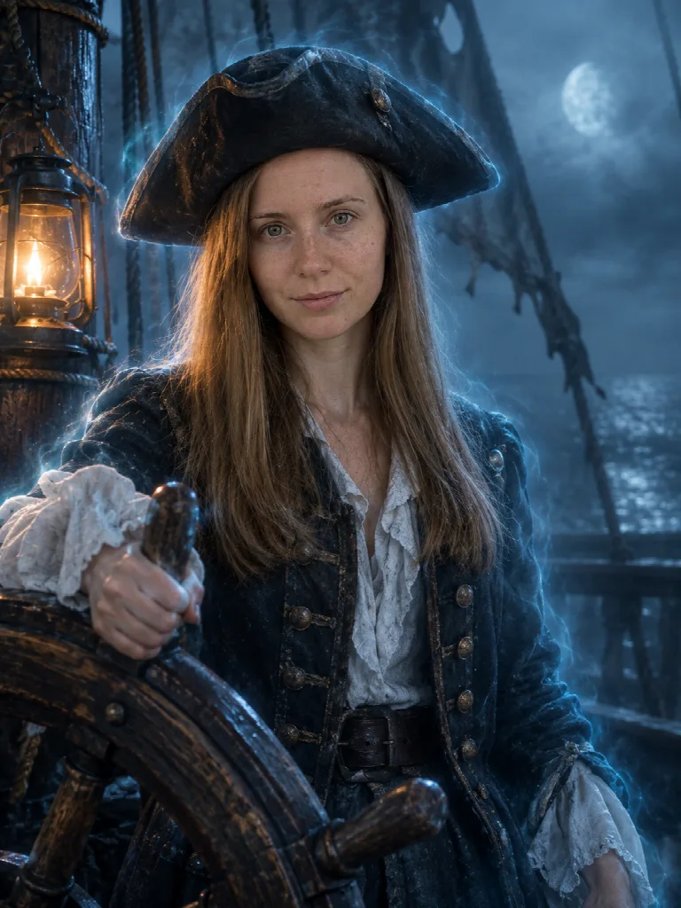 Капитан-призрак — нейрофотосессия по своему фото